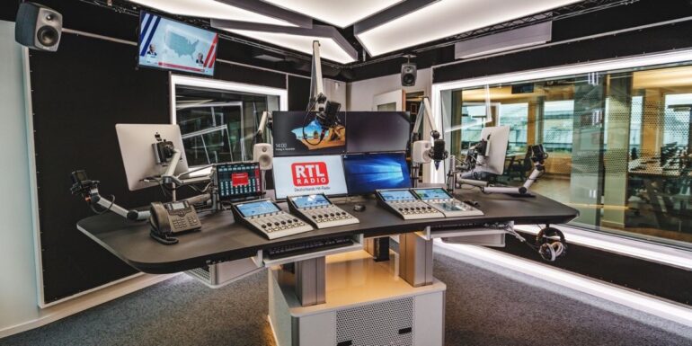 Blick ins derzeit modernste Radio-Studio Europas von RTL-Radio