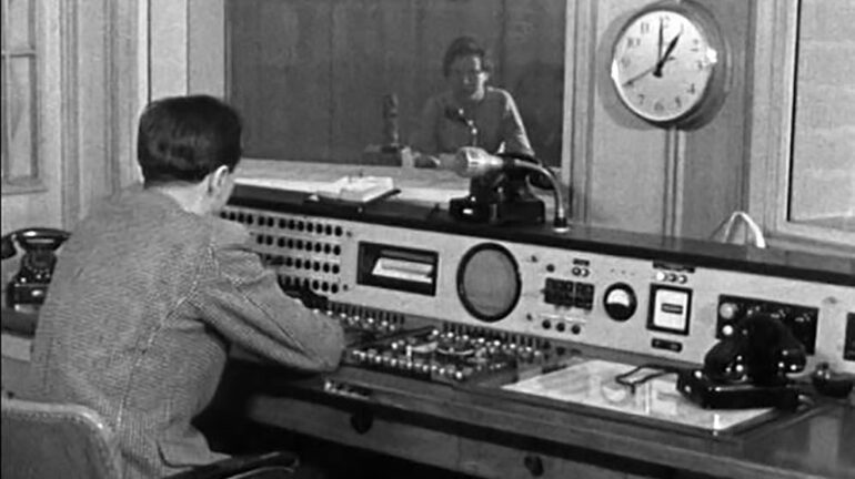 Blick ins Studio des BR in den 50ern